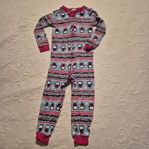 Gymboree boys size 2T penguin zip up footless pajama